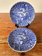 2 Borden / sierborden - porselein - Japan - decor oosters, Ophalen of Verzenden