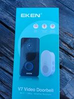 EKEN V7 Video Deurbel - 1080p, WiFi, Nachtvisie, Ophalen, Gebruikt, Buitencamera