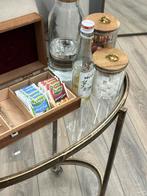 Push trolley metaal antique - Bar Cart - Serveerwagen, Huis en Inrichting, Woonaccessoires | Zuilen en Pilaren, Ophalen of Verzenden
