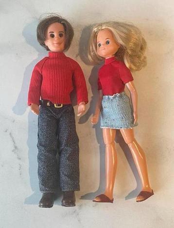 Twee poppen uit “The Sunshine Family” (Barbie) Mattel 1973 beschikbaar voor biedingen