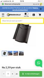 Nieuwe dakpan, Doe-het-zelf en Verbouw, Dakpannen en Dakbedekking, Steen of Klei, Zwart, Nieuw, Ophalen of Verzenden
