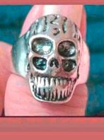 Ringen doodshoofd maat 18 en 20, Sieraden, Tassen en Uiterlijk, Ringen, Verzenden, Nieuw, Zilver