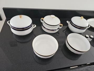 servies echt kobalt porselein te koop aangeboden beschikbaar voor biedingen