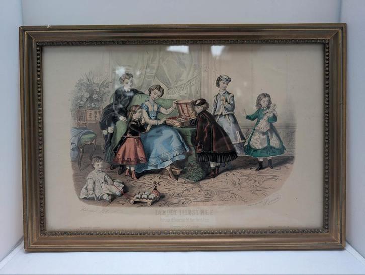 Costumes d'Enfants modeprent rek5, Antiek en Kunst, Kunst | Tekeningen en Foto's, Ophalen of Verzenden