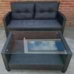 Jysk Loungeset MORA, Tuin en Terras, Rotan, Bank, Zo goed als nieuw, Loungeset