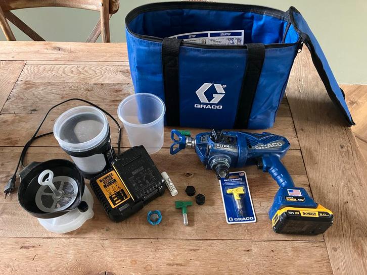 Graco Ultra Cordless Airless Handheld Verfspuit, Doe-het-zelf en Verbouw, Schildersmaterialen, Gebruikt, Verfspuit of Verfpomp