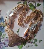 Langere goudkleurige ketting ., Ophalen of Verzenden, Zo goed als nieuw, Goud, Overige materialen