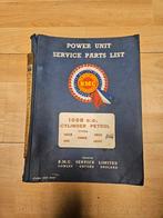BMG 1098 c.c. Power unit service parts list 1965, Boeken, Auto's | Boeken, Ophalen of Verzenden, Gelezen, Overige merken