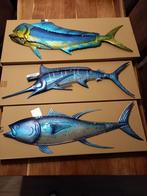 Set van 3x Glass-Art wand-deco...Tonijn+Marlijn+Dorado..., Overige typen, Eurocatch, Nieuw, Ophalen of Verzenden