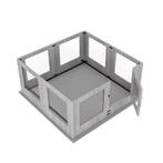 Bench met gehard GLAS - Hond Puppy Box Voor Indoor & Outdoor, Dieren en Toebehoren, Verzenden, Niet ingevuld, Niet ingevuld, Niet ingevuld