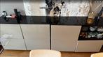 Ikea besta TV and wall furniture set, Ophalen, Gebruikt, Glas, Met lade(s)