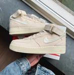 Nike x Stussy Air Force 1 Mid “Fossil” 42, Ophalen of Verzenden, Nieuw, Wit, Sneakers of Gympen