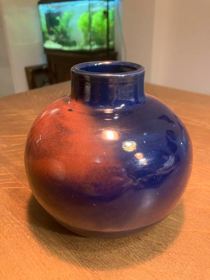 Zaalberg Vaas - Unieke Kleurstelling Hollandse Keramiek, Antiek en Kunst, Antiek | Vazen, Ophalen of Verzenden