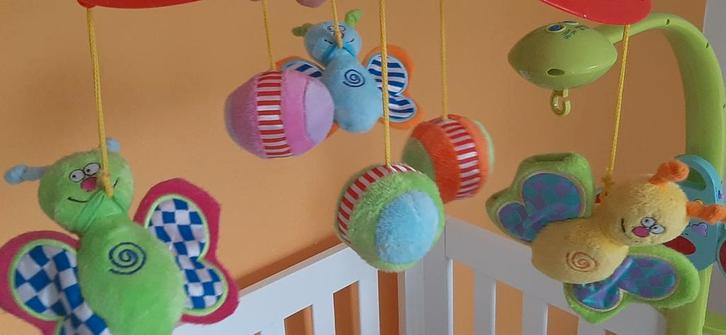 Muziekmobiel voor de box, Kinderen en Baby's, Speelgoed | Babyspeelgoed, Zo goed als nieuw, Mobiel, Ophalen of Verzenden