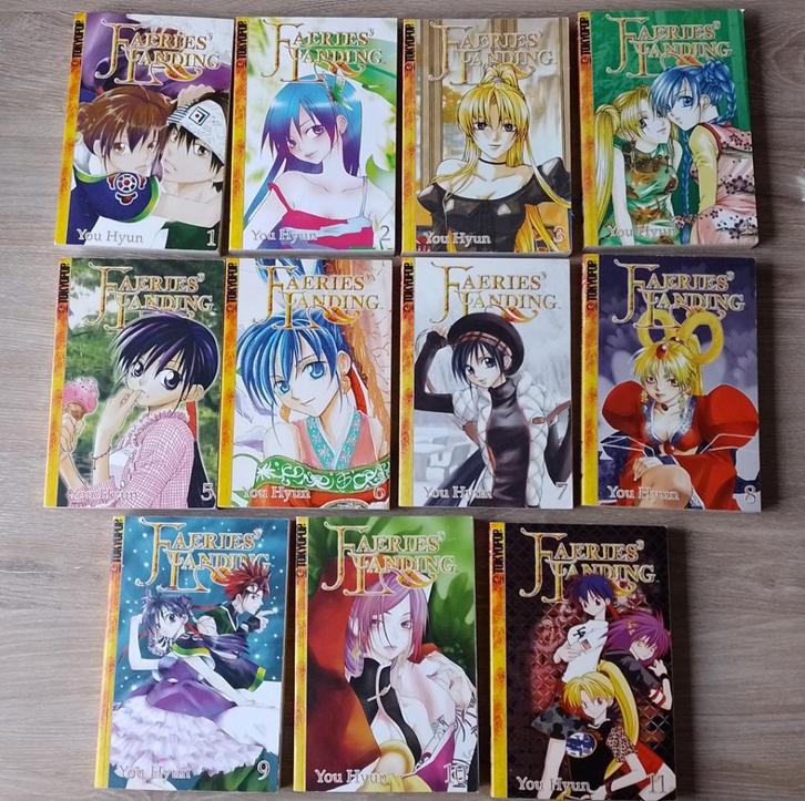 Manga Faeries landing vol 1 t/m 11 tokyopop you hyun 2004, Boeken, Strips | Comics, Gelezen, Meerdere comics, Japan (Manga), Ophalen of Verzenden