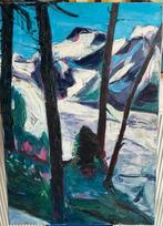 Jurjen de Haan oliefverf op doek 100 x 70 schilderij, Antiek en Kunst, Ophalen of Verzenden
