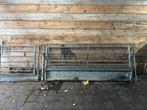 Gegalvaniseerd voerhek met looppoort, Dieren en Toebehoren, Stalling en Weidegang, Stalling