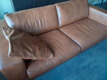 Cognac Lederen Zithoek - set 2.5-zits, Loveseat & Fauteuil beschikbaar voor biedingen