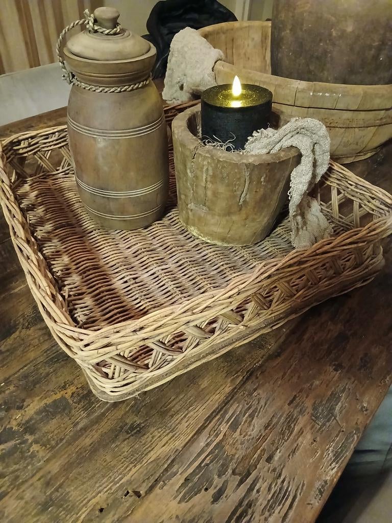 Grote landelijke mand - Stoer & Sfeervol, Ophalen of Verzenden