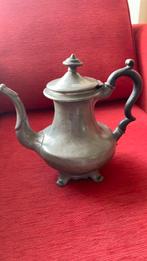 Oude tinnen theekoffiepot, Antiek en Kunst, Antiek | Tin, Ophalen of Verzenden