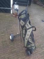 Golfkar met golftas, Sport en Fitness, Golf, Ophalen, Gebruikt, Golfkar, Overige merken