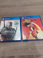 Dragon Ball Z Kakarot en Witcher 3 Wild Hunt, Spelcomputers en Games, Games | Sony PlayStation 4, Ophalen, Vechten, 1 speler, Zo goed als nieuw