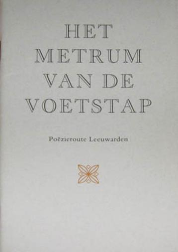 Het metrum van de voetstap. Poëzieroute Leeuwarden beschikbaar voor biedingen