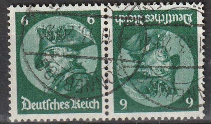 Duitse Rijk Zusammendrucke Minr K17, Postzegels en Munten, Postzegels | Europa | Duitsland, Gestempeld, Duitse Keizerrijk, Verzenden