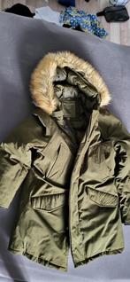 Young & rich heren winterjas parka khaki maat L €50, Maat 52/54 (L), Ophalen of Verzenden, Zo goed als nieuw, Young & Rich