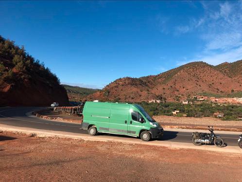Comfortabele Omgebouwde groene Fiat Ducato Camper (2013), Caravans en Kamperen, Campers, Particulier, Buscamper of Camperbus, Ophalen