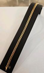14 karaats gouden gourmet schakel armband geelgoud 19cm, Ophalen of Verzenden, Zo goed als nieuw, Goud, Goud