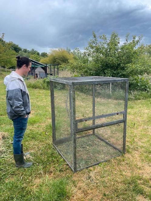 Aluminium volière panelen., Dieren en Toebehoren, Vogels | Hokken en Kooien, Gebruikt, Volière, Aluminium, Ophalen