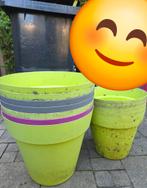 Bloempotten/bakken, Tuin en Terras, Bloempotten, Ophalen, Kunststof, Gebruikt, 40 cm of meer