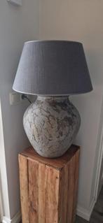 Zeer nette grijze kruiklamp - tafellamp, Ophalen, Gebruikt