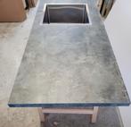 Werkblad met spoelbak, 263,5 x 60 cm, Ophalen, Zo goed als nieuw, 200 cm of meer, Minder dan 100 cm