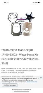 Impeller kit, Watersport en Boten, Ophalen, Zo goed als nieuw, Motor en Techniek, Zeilboot of Motorboot