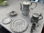 Tinnen .. kannen borden, Antiek en Kunst, Antiek | Tin, Ophalen
