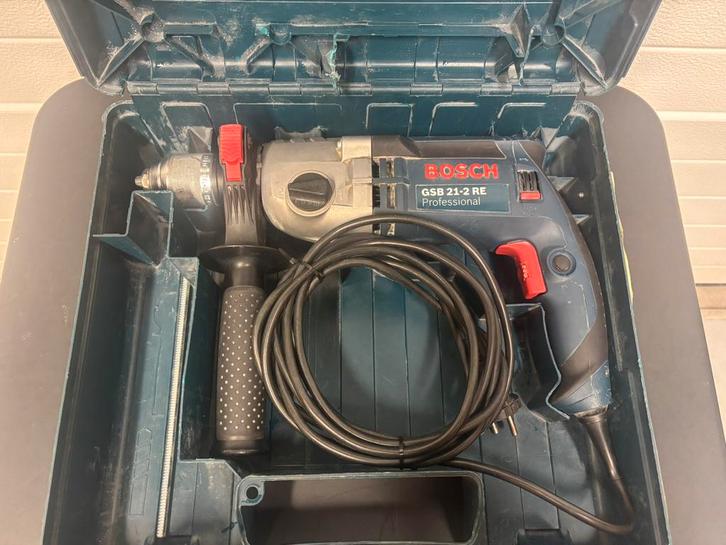 Bosch Professional GSB 21-2 RE Klopboor 1100w, Doe-het-zelf en Verbouw, Gereedschap | Boormachines, Gebruikt, Boormachine, 600 watt of meer