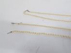 A6588. 3x Parelkettingen van Majorica, Sieraden, Tassen en Uiterlijk, Kettingen, Ophalen of Verzenden, Gebruikt, Zilver, Zilver