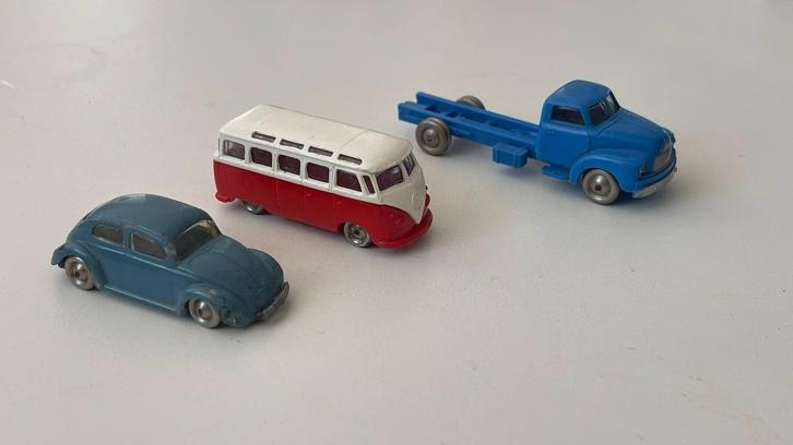 Lego VW T1 Bus 1960, Lego Bedford, Lego VW Kever 1960 1:87, Hobby en Vrije tijd, Modelauto's | 1:87, Gebruikt, Auto, Overige merken
