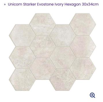 Unicom Starker Evostone Ivory Hexagon beschikbaar voor biedingen