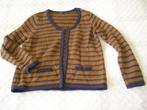 bruin/blauw vest Promiss maat 46, Ophalen, Promiss, Bruin, Maat 46/48 (XL) of groter