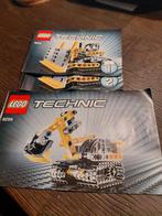 Lego 8259 technic kraan shovel 2 in 1, Ophalen of Verzenden, Zo goed als nieuw, Lego