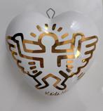 Keith Haring keramiek hart Creativando wit/goud, Antiek en Kunst, Ophalen of Verzenden
