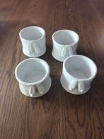 Set van 4 keramische mokken tante teun speels design, Keramiek, Ophalen of Verzenden, Zo goed als nieuw, Overige stijlen