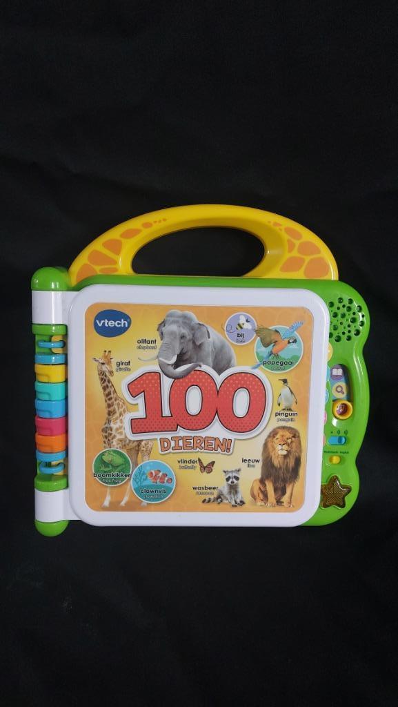 Vtech 100 dieren boek (Nederlands-Engels), Kinderen en Baby's, Speelgoed | Vtech, Zo goed als nieuw, 6 maanden tot 2 jaar, Ophalen of Verzenden