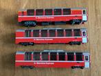Kato N panorama rijtuigen Bernina Express., Hobby en Vrije tijd, Modeltreinen | N-Spoor, Overige merken, Gelijkstroom, Wagon, Ophalen of Verzenden