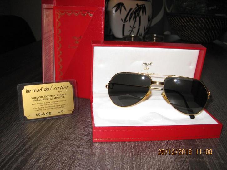 Te Koop: originele Cartier Vendome zonneglazen bril, Sieraden, Tassen en Uiterlijk, Zonnebrillen en Brillen | Heren, Gebruikt