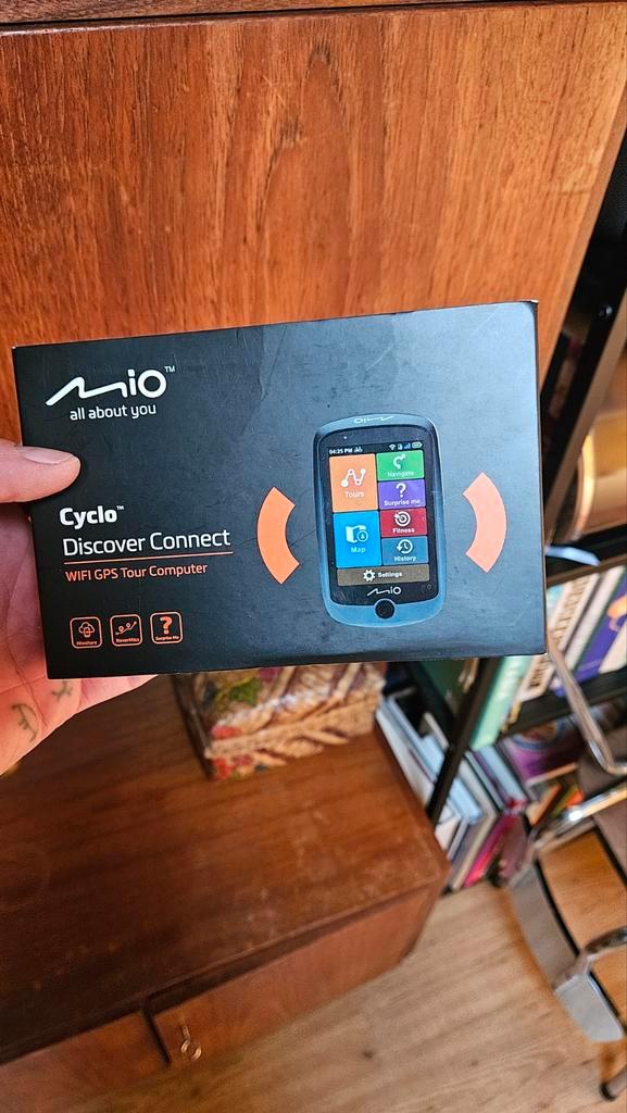 Mio Cyclo Discover Connect Fietscomputer, Fietsen en Brommers, Fietsaccessoires | Fietscomputers, Nieuw, Draadloos, GPS, Waterdicht
