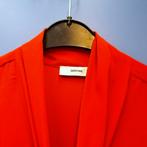 Mauro Grifoni knal rode zijde jurk feestelijk mt 36 nr 47543, Mauro Grifoni, ., Ophalen of Verzenden, Zo goed als nieuw